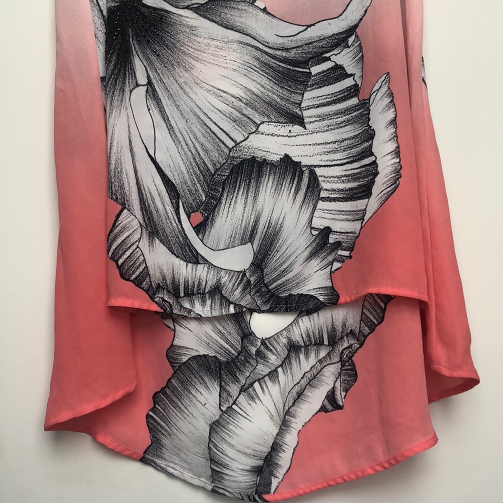 ALFANI FLORAL BLOUSE SZ 4 - Picture 2 of 7